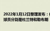 2022年1月12日整理发布：位居本赛季场均得分榜前两位的球员分别是杜兰特和勒布朗