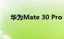 华为Mate 30 Pro 5G前置摄像头评测