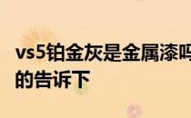 vs5铂金灰是金属漆吗 铂金灰是金属漆吗知道的告诉下 