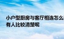 小户型厨房与客厅相连怎么装修 客厅连厨房如何装修 有没有人比较清楚呢 