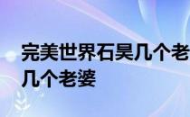 完美世界石昊几个老婆介绍 完美世界石昊有几个老婆 