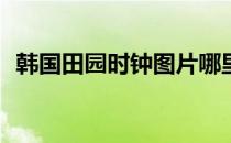 韩国田园时钟图片哪里可以买到田园时钟？