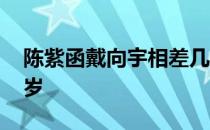 陈紫函戴向宇相差几岁 陈紫函比戴向宇大几岁 