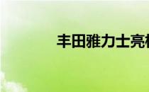 丰田雅力士亮相2019汽博会