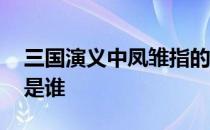 三国演义中凤雏指的是谁 三国演义中的凤雏是谁 