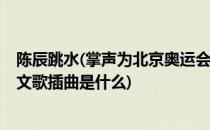 陈辰跳水(掌声为北京奥运会加油 为跳水喝彩 陈辰潜水的英文歌插曲是什么)