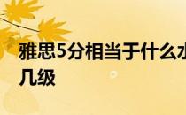 雅思5分相当于什么水平 雅思5分相当于英语几级 