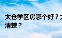 太仓学区房哪个好？太仓学区房哪个好？谁更清楚？