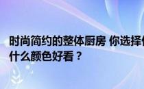 时尚简约的整体厨房 你选择什么颜色？谁能告诉我整个厨房什么颜色好看？