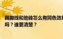 踢脚线和地砖怎么有同色效果？踢脚线和地砖颜色一样好看吗？谁更清楚？