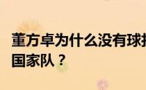 董方卓为什么没有球打？董方卓为什么进不了国家队？