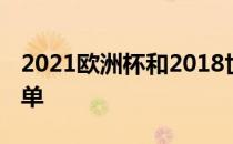 2021欧洲杯和2018世界杯克罗地亚足球队名单