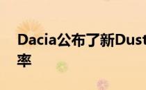 Dacia公布了新DusterSUV的代表性金融汇率