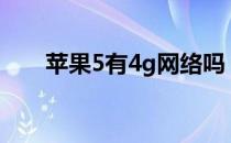 苹果5有4g网络吗？5个苹果怎么样？