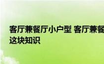 客厅兼餐厅小户型 客厅兼餐厅设计的技巧有哪些 继续补充这块知识 