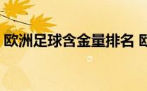 欧洲足球含金量排名 欧洲超级杯含金量高吗 