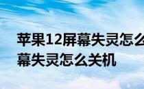 苹果12屏幕失灵怎么强制关机 iPhone12屏幕失灵怎么关机 