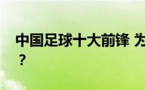 中国足球十大前锋 为什么中国做不了好前锋？