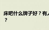 床吧什么牌子好？有人知道什么样的床吧好吗？