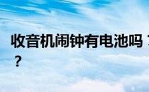 收音机闹钟有电池吗？有人知道电子投影钟吗？