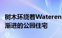 树木环绕着Wateren Ngia建筑事务所的循序渐进的公园住宅