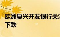 欧洲复兴开发银行关注区内国家大宗商品价格下跌