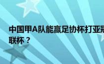 中国甲A队能赢足协杯打亚冠吗？中国足协为什么不参加亚联杯？