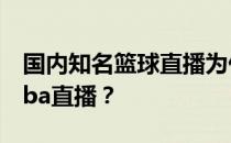 国内知名篮球直播为什么广东体育可以直播nba直播？