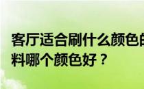 客厅适合刷什么颜色的墙面漆？想知道内墙涂料哪个颜色好？