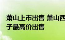 萧山上市出售 萧山西北单元三套房子 两套房子最高价出售