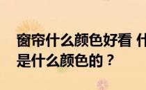 窗帘什么颜色好看 什么材质好？我想问窗帘是什么颜色的？