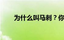 为什么叫马刺？你为什么喜欢马刺？