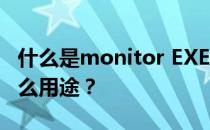 什么是monitor EXE monitor.exe进程 有什么用途？