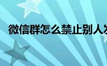 微信群怎么禁止别人发言 微信群怎么踢人 