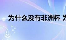 为什么没有非洲杯 为什么不直播非洲杯 