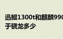 迅鲲1300t和麒麟990哪个好 迅鲲1300T相当于骁龙多少 