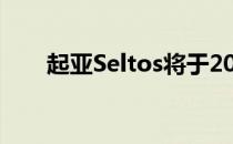 起亚Seltos将于2020年1月开始涨价