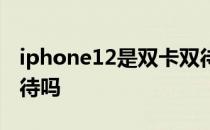 iphone12是双卡双待吗 iphone12是双卡双待吗 