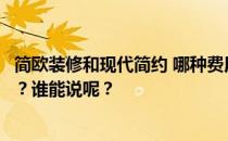 简欧装修和现代简约 哪种费用更装修？现代简欧怎么装修好？谁能说呢？