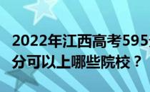 2022年江西高考595分可以报哪些大学？595分可以上哪些院校？