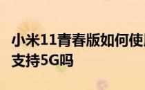 小米11青春版如何使用5g 小米11青春活力版支持5G吗 