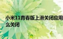 小米11青春版上滑关闭应用 小米11青春活力版系统广告怎么关闭 