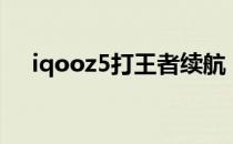 iqooz5打王者续航 iqooz5续航怎么样 