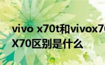 vivo x70t和vivox70区别 vivoX70t和vivoX70区别是什么 