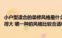 小户型适合的装修风格是什么 请问下大家小户型怎样装修显得大 哪一种的风格比较合适呢 