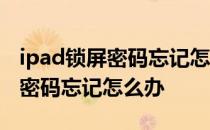 ipad锁屏密码忘记怎么办但id记得 iPad锁屏密码忘记怎么办 