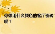 你想用什么颜色的客厅瓷砖？客厅瓷砖什么颜色好？谁能说呢？