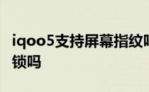 iqoo5支持屏幕指纹吗 iQOOU5x支持指纹解锁吗 