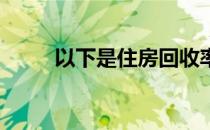 以下是住房回收率最高的10个城�