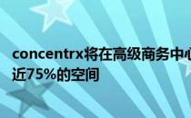 concentrx将在高级商务中心开设办公室 并在项目一期租赁近75%的空间